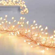 860 Ultrabrights Garland Rose Gold Wire - Warm White Lights