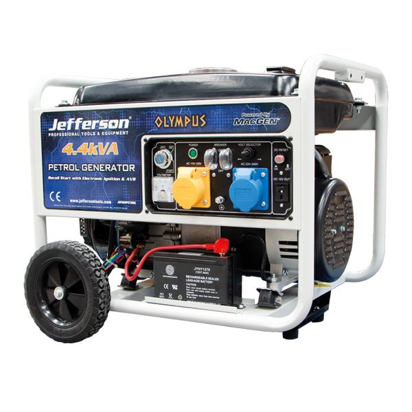 Jefferson 3.5Kw Petrol Generator With Avr and Electric Start
