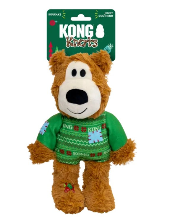 Kong Holiday Wild Knots Bear Dog Toy