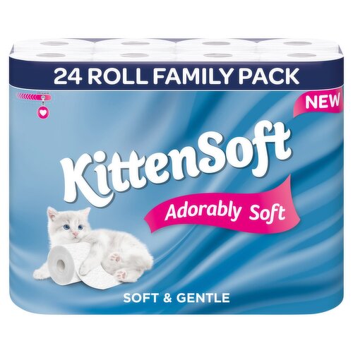 Kittensoft Toilet Roll - 24 Rolls