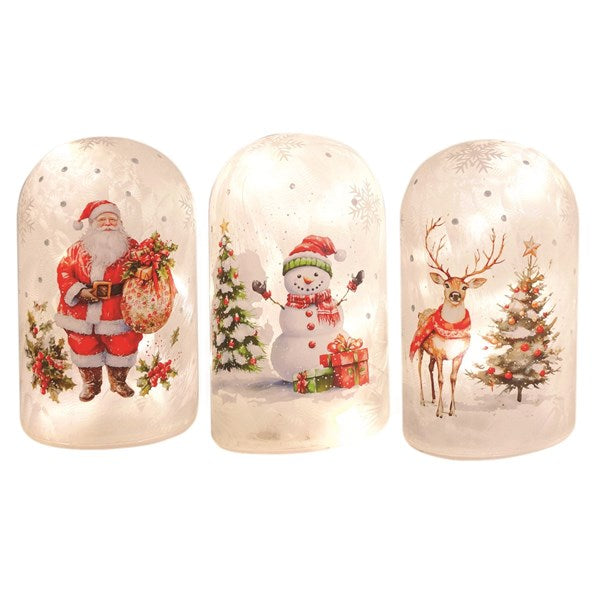 LED Dome Christmas Light 15cm 3 Assorted