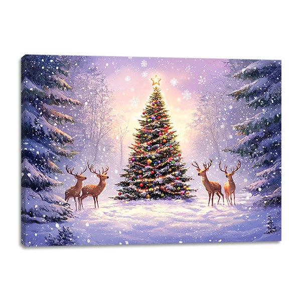 LED Village Canvas 40x30cm