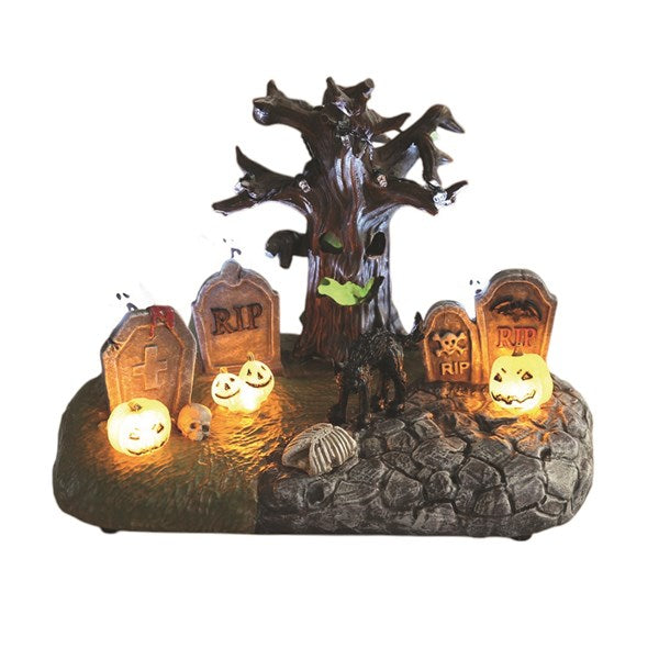 LED Halloween Graveyard 23x17cm
