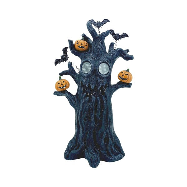 LED Pumpkin Scary Tree 24x43cm