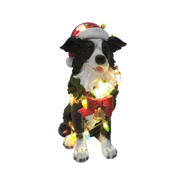 LED Christmas Collie 10x24cm