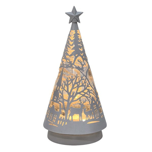 LED Christmas Tree Spinner White 26cm