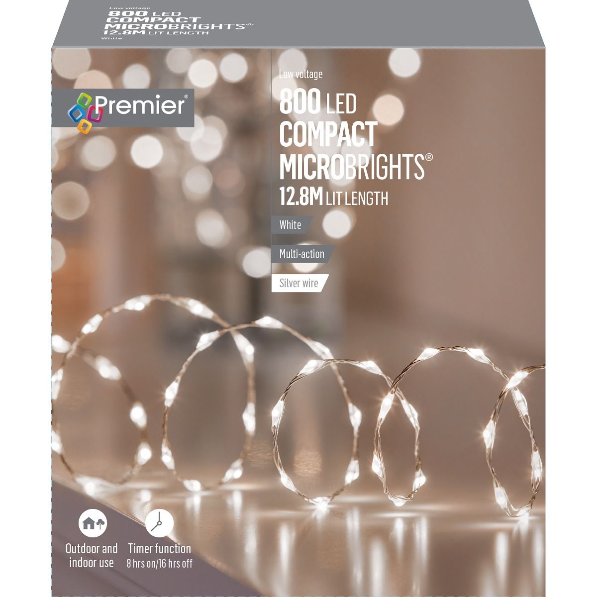 800 Compact Multi Colour Microbrights Lights with Timer