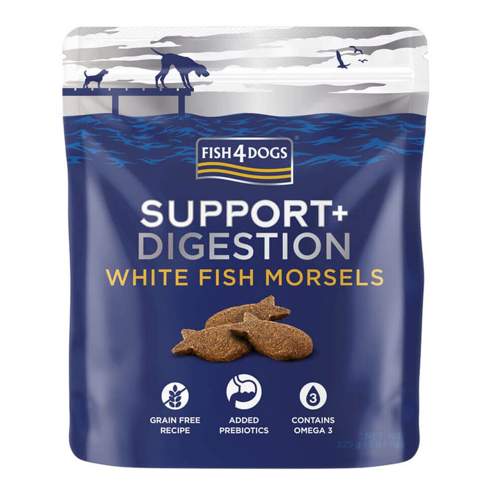 Fish4Dogs Digestion White Fish Morsels 225g