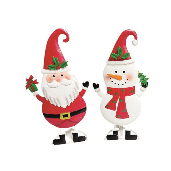 Metal Christmas Figurines 31cm 2 Assorted