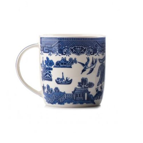 Dunlevy Blue Willow 12oz Barrell Mug