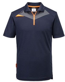 Portwest DX4 Polo Shirt - Navy &amp; Orange