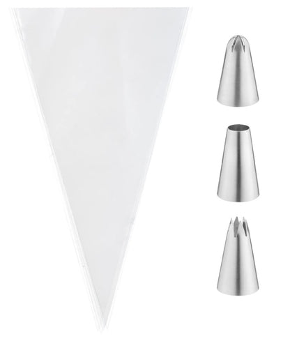 Mason Cash Set Of 3 Medium Nozzles &amp; 6 Bags