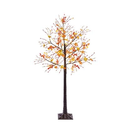 Warm White Lit Maple Leaf Tree - 1m