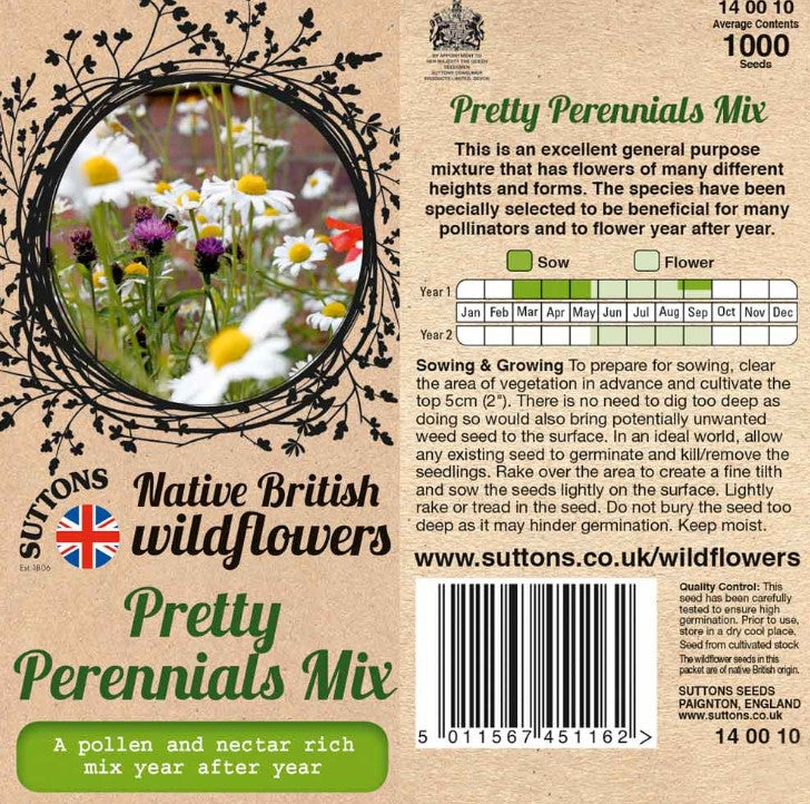 Pretty Perennials Mix Flower Seeds