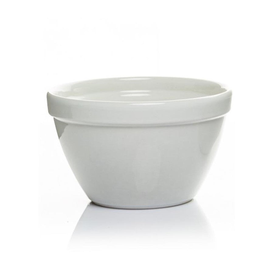 18cm/3lb White Pudding Bowl - Steelex