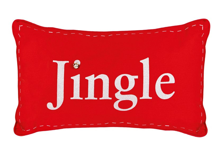 Red Jingle Red Cushion - 30x50cm
