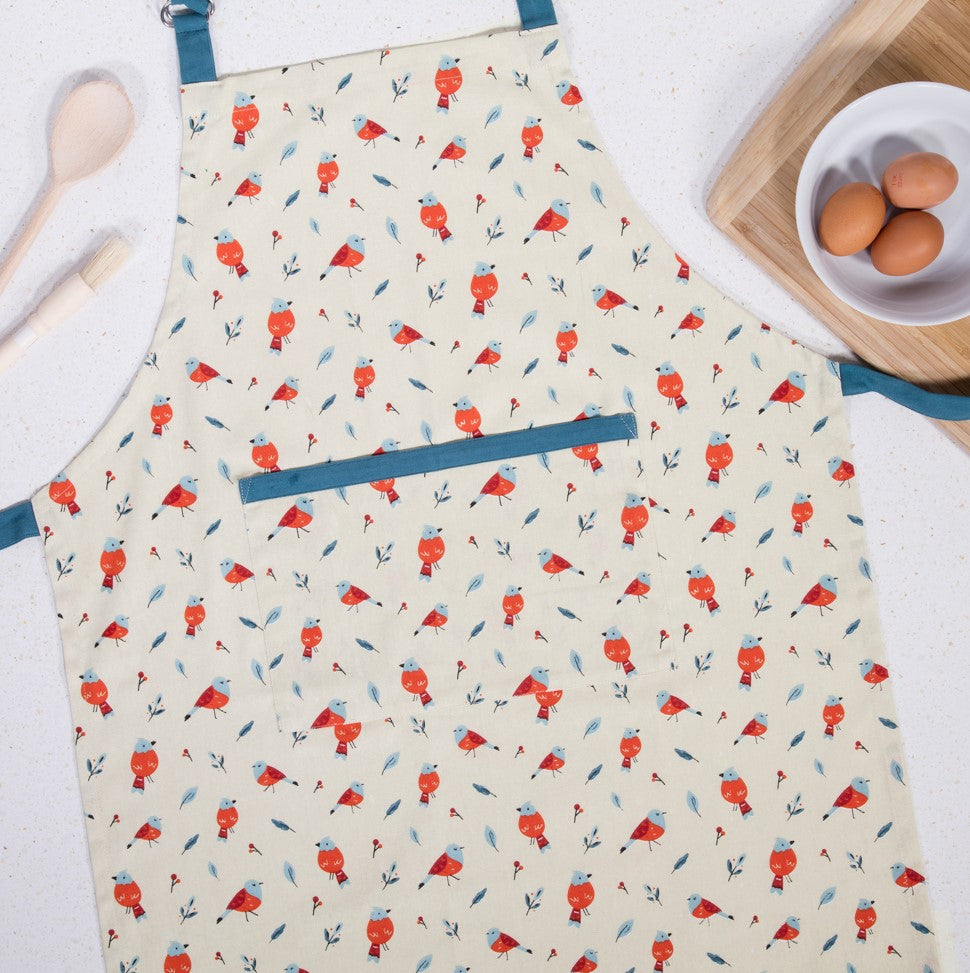 Adult Red Robin Apron W-front