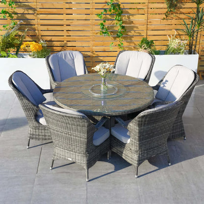 Parma 6 Seater Round Dining Set