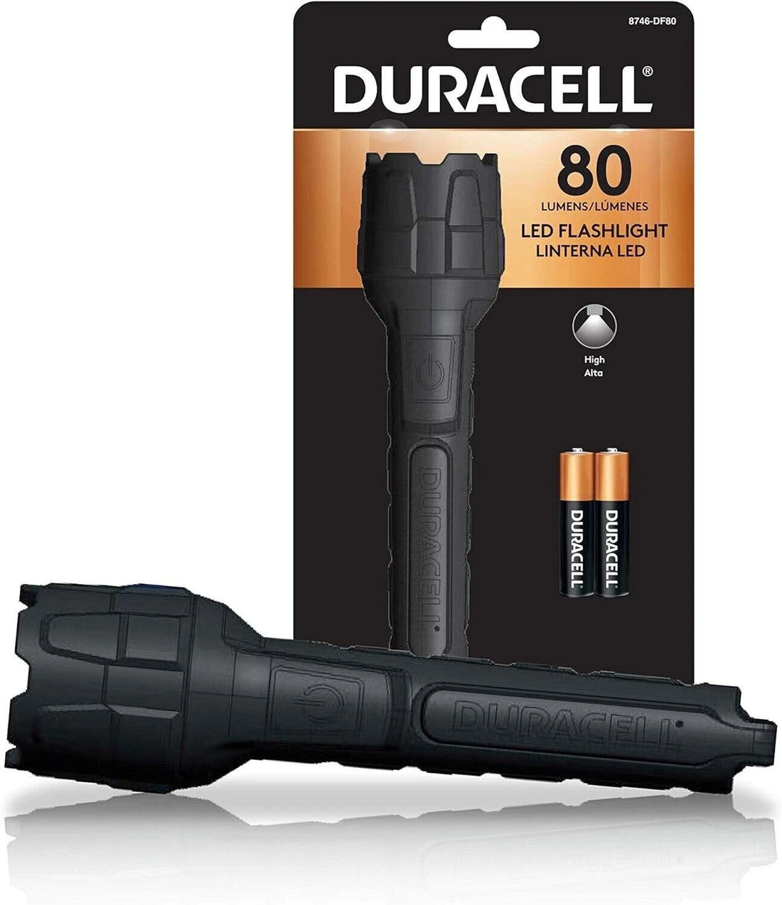 Duracell 80 Lumen Rubber Flashlight