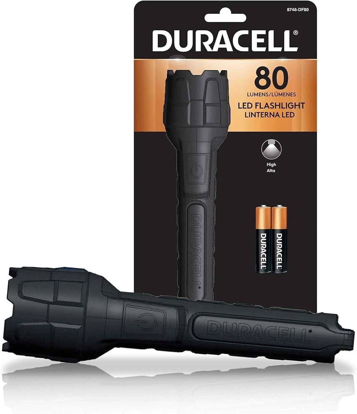 Duracell 80 Lumen Rubber Flashlight