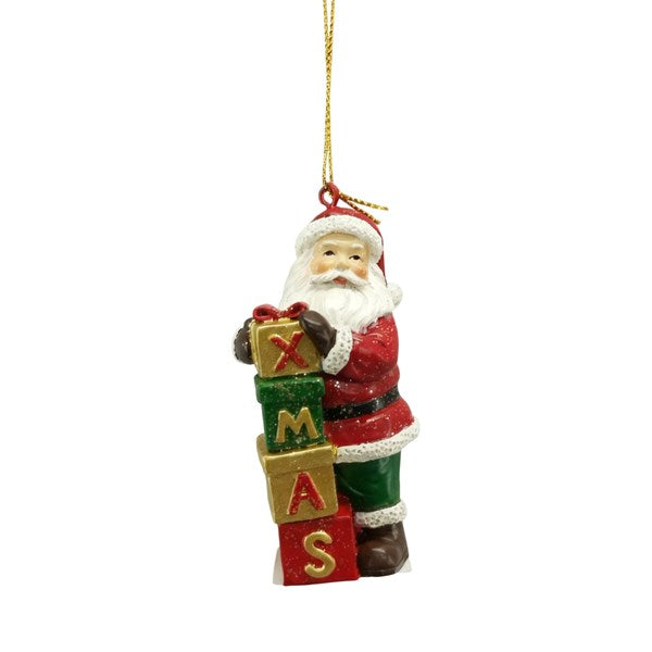 Santa Hanging Decoration 9cm