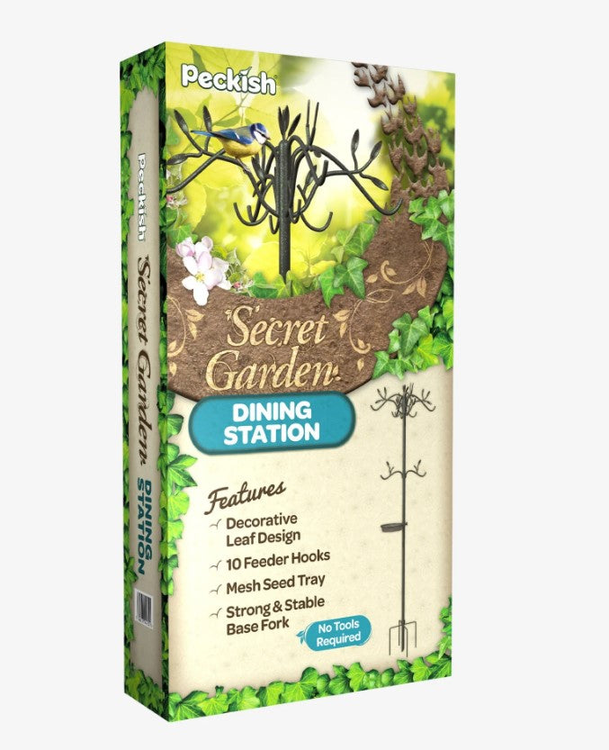 Peckish Secret Garden Bird Feeder Dining Station