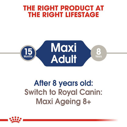 Royal Canin Maxi Adult Chunks In Gravy 140 x 10 Pack