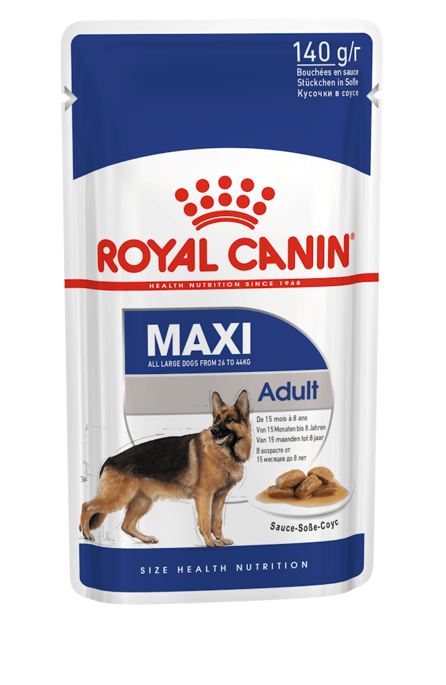 Royal Canin Maxi Adult Chunks In Gravy 140 x 10 Pack
