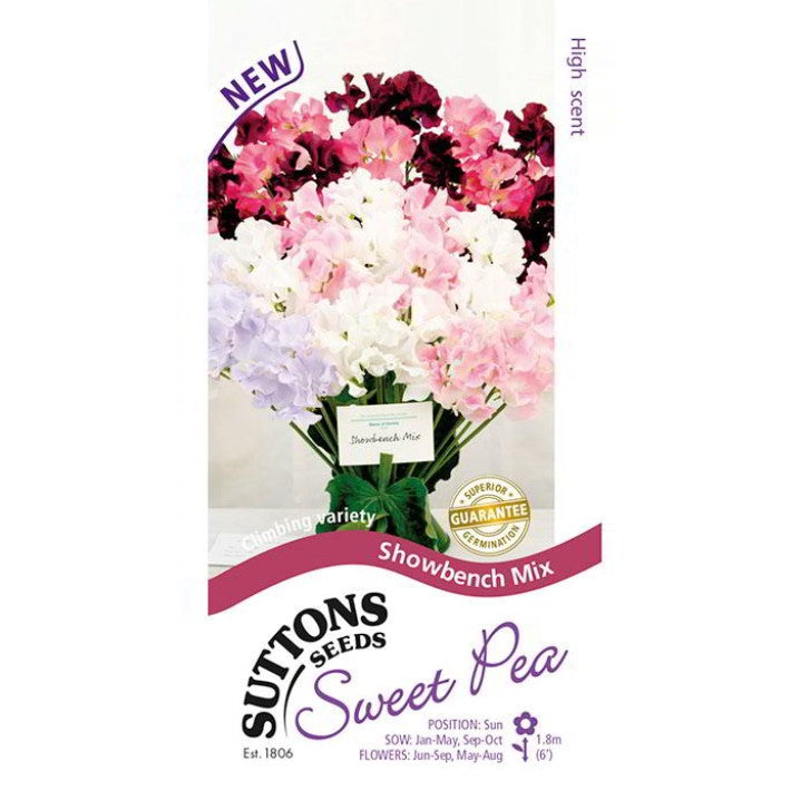 Sweet Pea Show Bench Mix Flower Seeds
