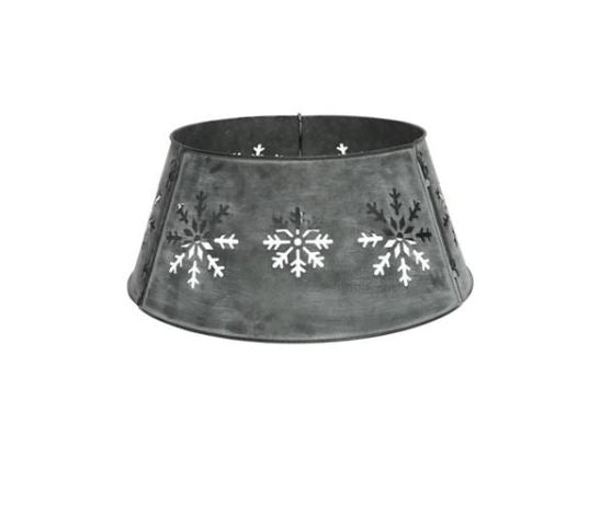 Silver Metal Christmas Tree Skirt -70cm X 28cm