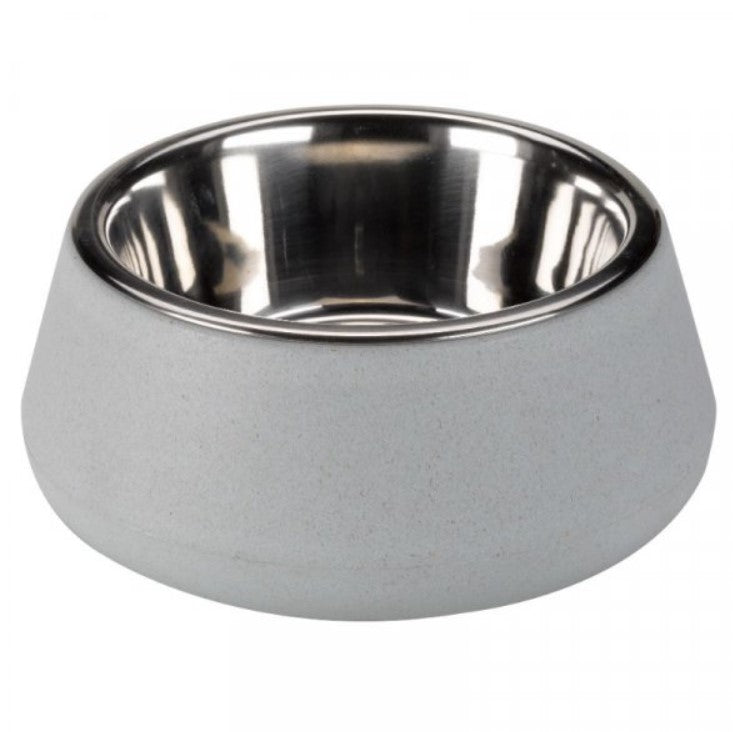 Floorgrip Bamboo & Stainless Steel Pet Bowl - Sky Blue