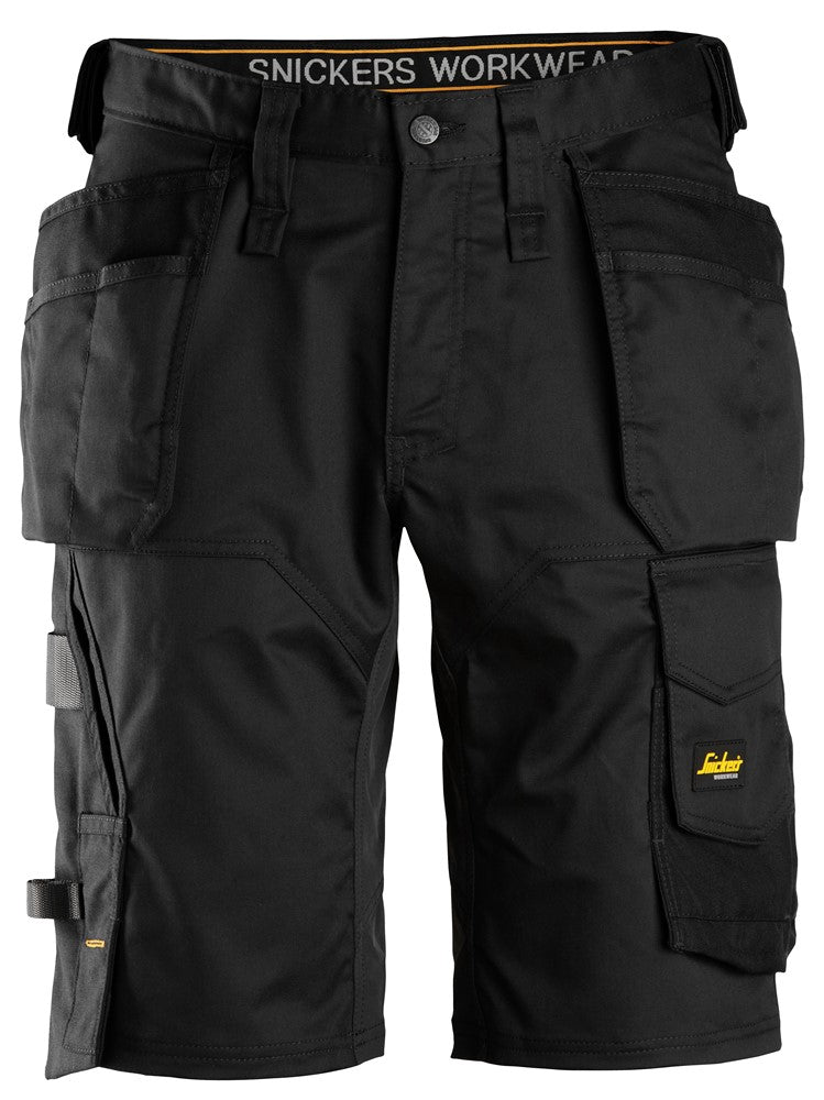Snickers 6151 Allroundwork Holster Stretch Shorts - Black
