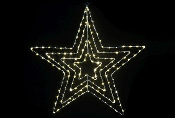 50cm Multi Action Microbrights 4 Layered Star