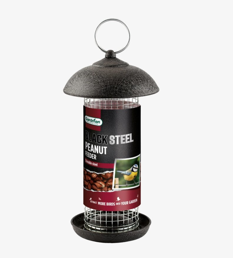 Gardman Black Steel Peanut Bird Feeder