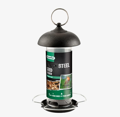 Gardman Black Steel Seed Bird Feeder