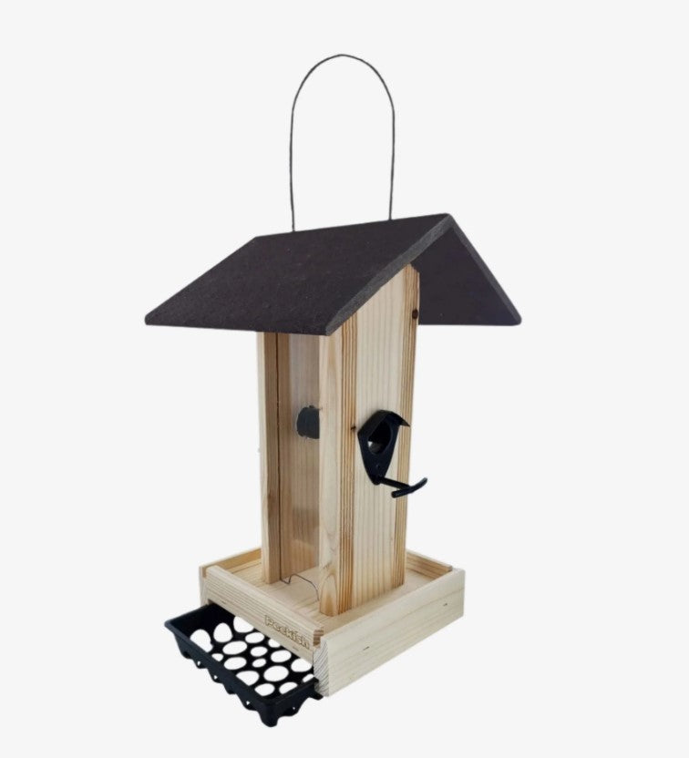 Peckish Woodland Feast Seed &amp; Suet Cake Tower Bird Feeder
