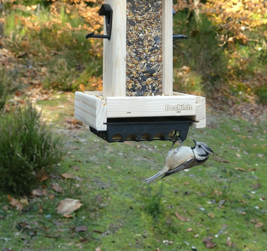 Peckish Woodland Feast Seed &amp; Suet Cake Tower Bird Feeder
