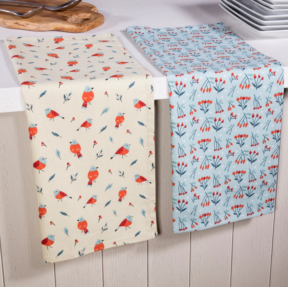Robin Tea Towels - Set of 2 - 45x65cm