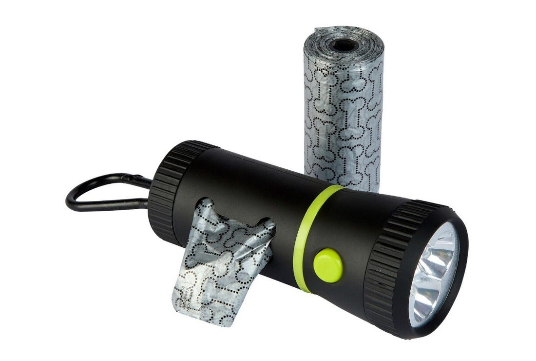 Dog Walk Torch & Poo Bag Dispenser