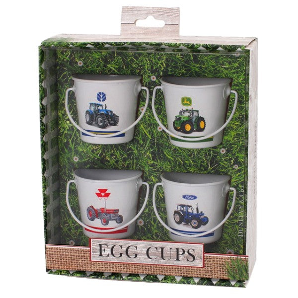 Tractor Eggcups Set Of 4