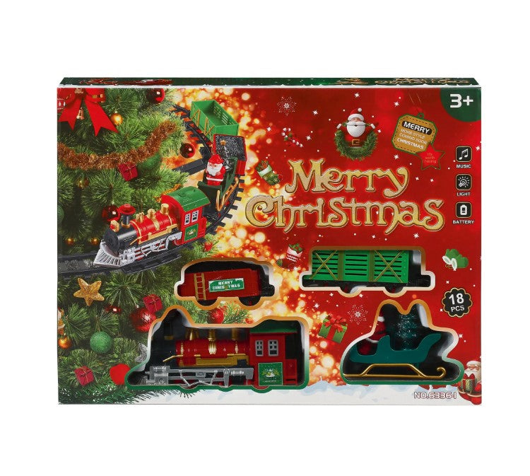 Tree Mounted Train Set with Light &amp; Sound - 18 Piece