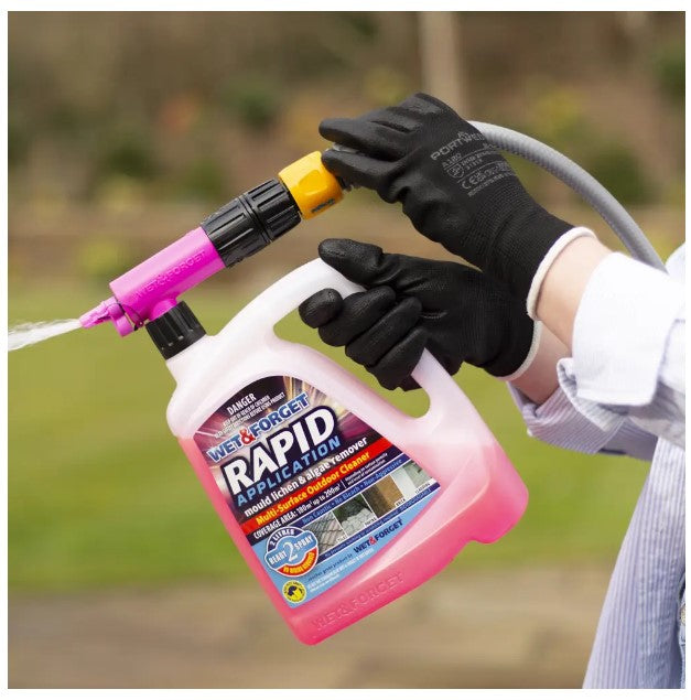 Wet &amp; Forget Mould, Lichen &amp; Algae Remover - Rapid Applicator Pack - 1.4L