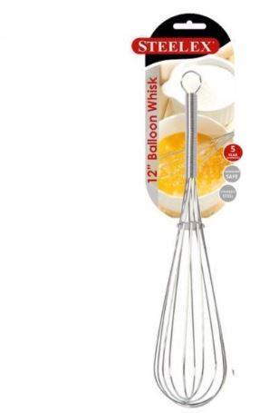 Steelex 12" Balloon Whisk