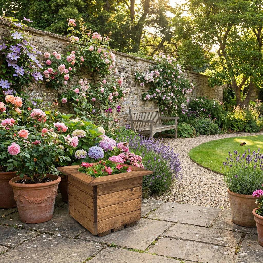 Charles Taylor Small Wooden Planter