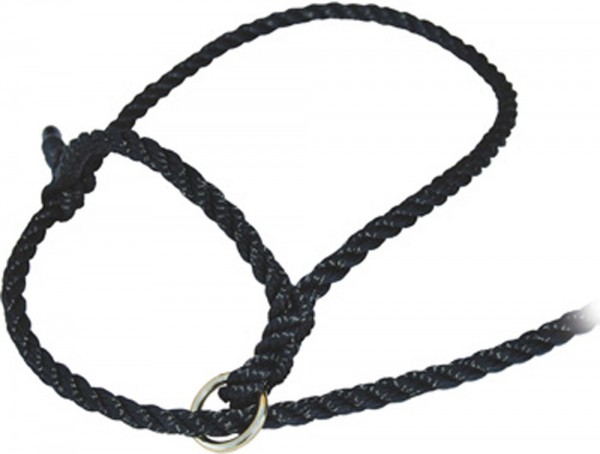 CATTLE ROPE HALTER WITH BLACK RING