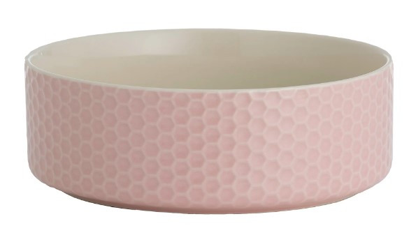 Mason Cash Honeycomb Pink Pet Bowl 15x5cm