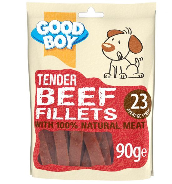 GoodBoy Beef Fillets 90g