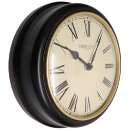 Dunlevy Antique Wall Clock - Black