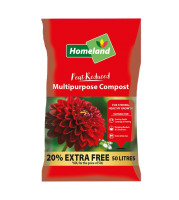 Homeland Peat Reduced Multipurpose Compost - 50L + 20% Extra Free