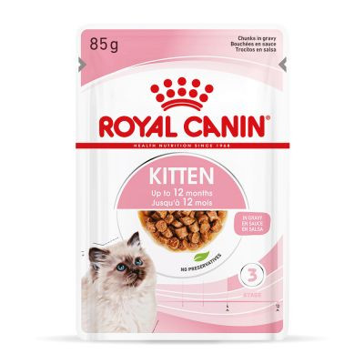 Royal Canin Kitten In Gravy Pouches 85g X 12 Pack